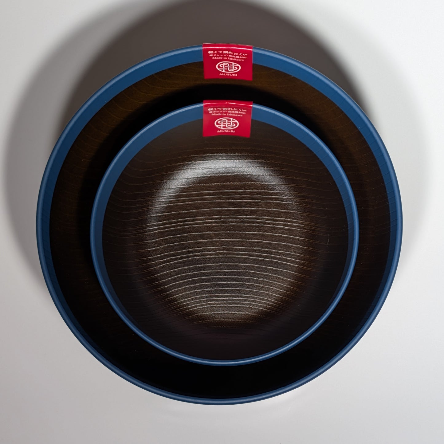 Musubi Donburi Bowl – 2 Sizes - Navy Rim