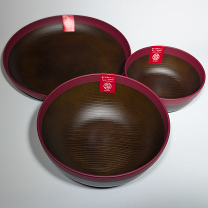 Musubi Donburi Bowl – 2 Sizes - Red Rim
