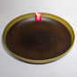 Musubi Dinner Plate – Yellow Rim