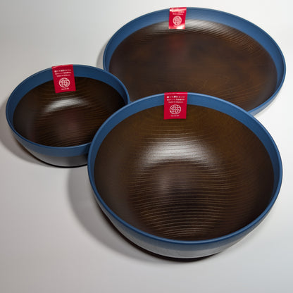 Musubi Donburi Bowl – 2 Sizes - Navy Rim
