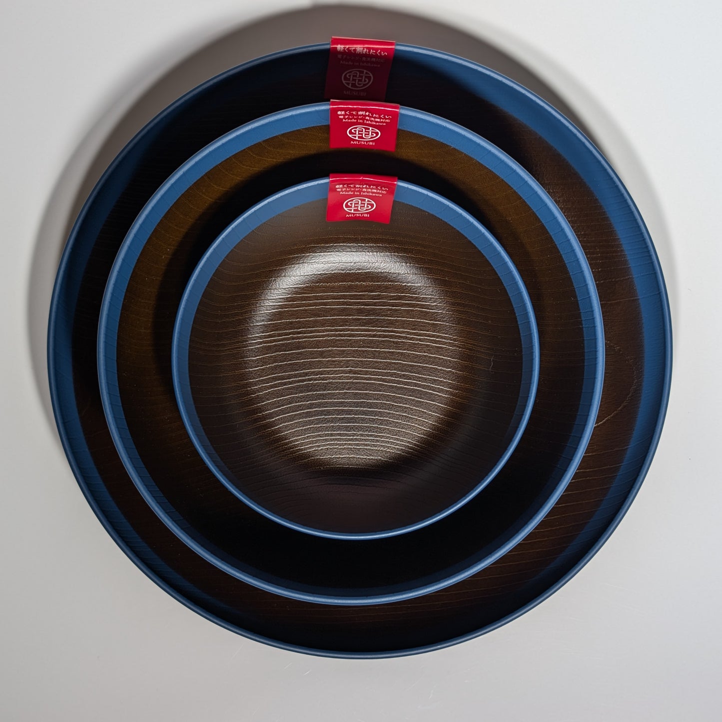 Musubi Donburi Bowl – 2 Sizes - Navy Rim