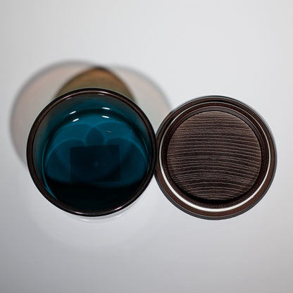 Gradient Round Storage Jar – Brown/Blue
