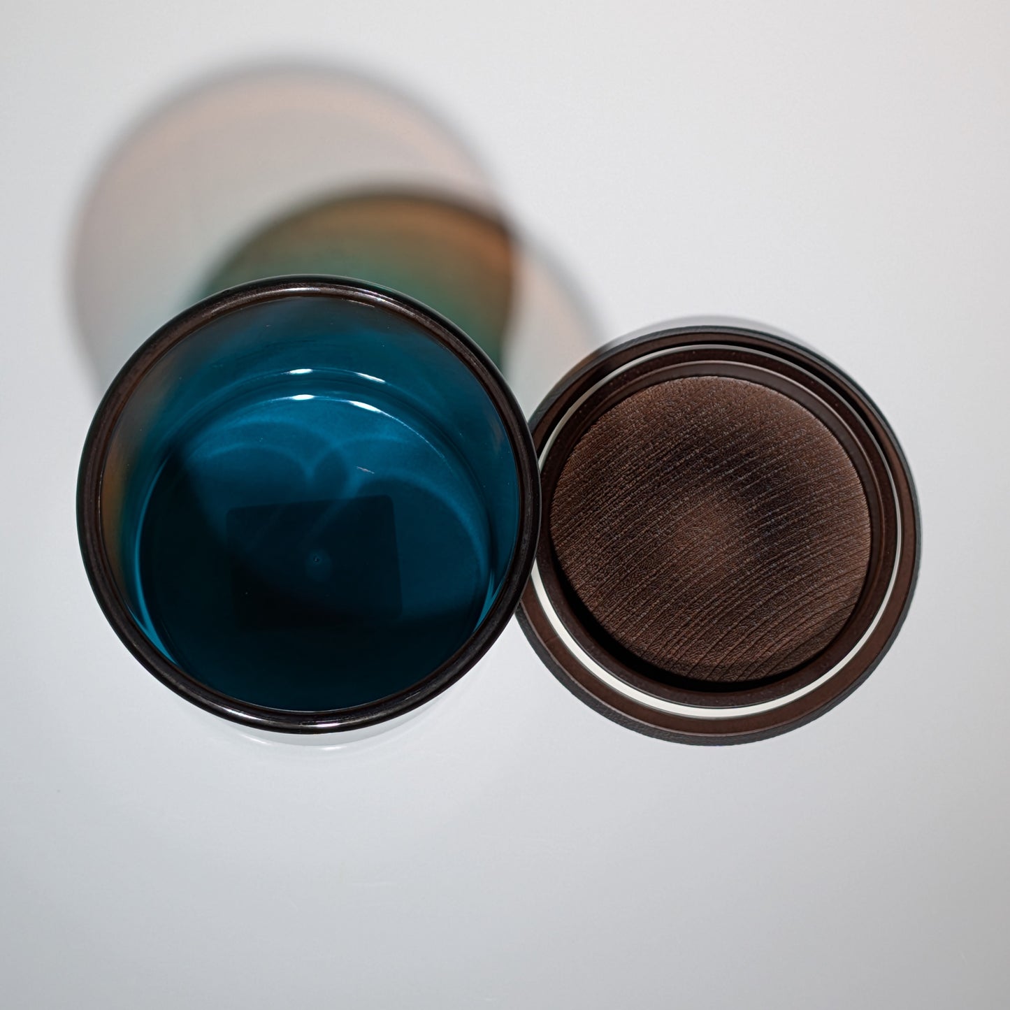 Gradient Round Storage Jar – Brown/Blue