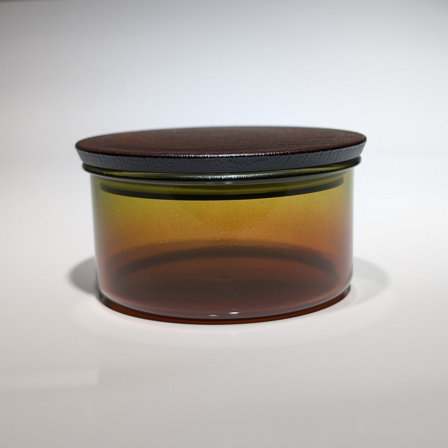 Gradient Round Storage Jar – Green/Brown
