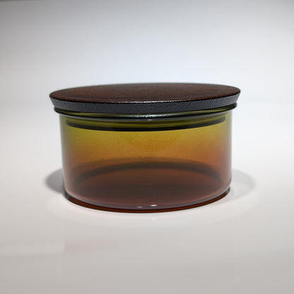 Gradient Round Storage Jar – Green/Brown