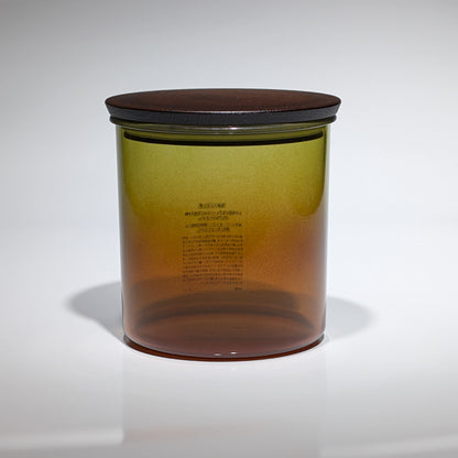 Gradient Round Storage Jar – Green/Brown