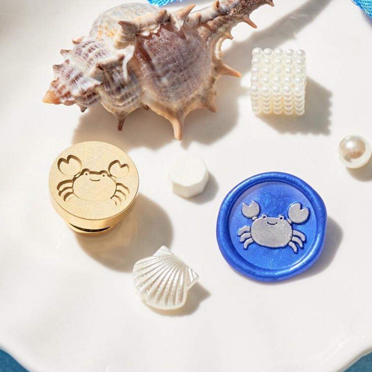 Stamp — SSS004 [Crab], seal surface 2.0cm dia.